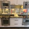 Large Warendorf German Luxury Designed Gaggenau Light Matt Grey Kitchen