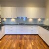 Leicht White Gloss Kitchen Neff Electronic Appliances Black Granite Worktops