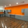 Very Large Grey Handless High Gloss Utility - Office Kitchen