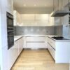 Schmidt Modern White Gloss Handless Neff Airforce Appliances Nearly Blanco White Quartz Worktops