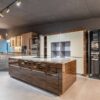 Ex Display Hanak Walnut - White High Gloss Kitchen & Island Worktops