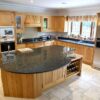 X Large Immaculate Traditional Pilaster Dove Tail Joint Wood Kitchen & Island & Butler Pantry & Large Dresser & Utility Room Gaggenau Miele Siemens Amana Appliances Granite Worktops