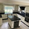 Modern Fresh Shaker Buttercream Kitchen & Island Fisher Paykel Neff Miele Appliances Granite Worktops