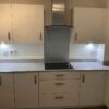 New Unused Symphony Light Slab Grey Kitchen Beko Appliances Grey Worktops Rose Gold Handles