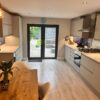 Luxury Bulthaup Anthracite Grey Stainless Steel Kitchen & Walnut Island