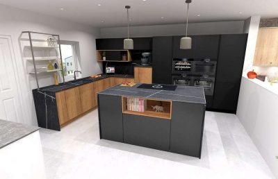 Ex Display Beeck Trend Oak & Cognac Halifax Kitchen & Island – AEG Appliances - Worktops