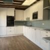 Magnet White Shaker Matt Kitchen – Full set of AEG Appliances – Grey & White Laminate Worktops