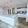 Ex Display Callerton White Gloss Kitchen & Island – Worktops – Sink & Lanora Tap