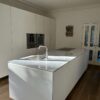 Luxury Italian Poliform Gaggenau White Matt Kitchen & Island & Pocket Door Butler Unit & Utility Room – Gaggenau Appliances - Granite Worktops