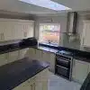 Bespoke White Shaker Kitchen & Island – CDA Appliances – Black Granite Worktops