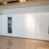 Ex Display Rossana Italian Luxury TU23 Complanare Bianco Matt Tall Sliding Door Pantry Kitchen Run
