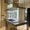 Large Stainless Steel Island inc Matching Extractor - Pan Rack Shelving