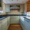 Large Modern Mark Wilkinson Luxury French Grey Kitchen & Butler Pantry – Wolf Subzero Miele Appliances – Marble effect Granite Worktops