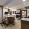 Large Modern Cream Shaker Matt Kitchen & Large Matching Utility Room – Liebherr Miele Siemens Appliances – Quartz Worktops