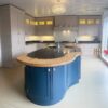 Ex Display Handpainted F&B Elephants Breath InFrame Dovetail Joint Kitchen & F& B Blue Island