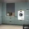 Exhibition Display Nolte Manhattan Black Green Chalet Utility Room - Laundry Area – Siemens Washing Machine