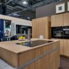 Exhibition Display Nolte Neo Leaf - Golden Oak Kitchen & Matching Island & Table – Miele Appliances - Nolte laminate 25mm Golden Oak Worktops