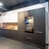 Ex Display Schmidt Arcos Soft Black & Everest Kitchen – Bosch Appliances – Laminate Tavern Worktops