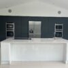 Luxury Graphite Grey Handleless Soft Close Kitchen & Large Island – Neff Appliances – Quartz Worktops