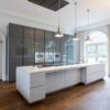 Luxury Poliform Italian Varenna Gaggenau Pro Graphite Grey Kitchen Large Off-White Island Plus Large Utility Room Plus Laundry Room – Gaggenau Appliances – Quartz/Granite Worktops