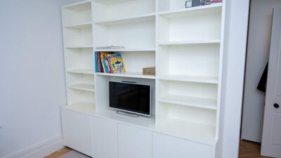 Luxury Porro Piero Lissoni Matt Lacquered Bookcase TV Wall Units