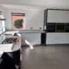 Modern Graphite Grey & White Gloss Kitchen with Utility Room – Neff CDA Appliances – Laminate Worktops