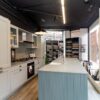 Ex Display Caledonia Traditional Carrick Elgin Grey Kitchen & Harris Summer Sky Island - Neff Blanco Appliances – Neolith Worktops