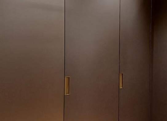 Ex Display Molteni & C Dada Gliss Master Hollow Matt Lacquer Copper Triple Door Wardrobe