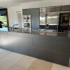 Luxury Small Bulthaup Anthracite Grey Kitchen & Island – Gaggenau Quooker Miele Appliances - Grey Quartz or Granite 10mm Worktops