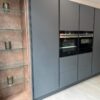 Ex Display Wolds Zola Matte Anthracite Grey Slab Handleless Kitchen – 3832662