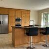 Luxury Smallbone of Devizes Wood Door Dovetail Joint Kitchen with Large Island – Miele Samsung Appliances – Granite Worktops