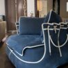 Ex Display Luxury Italian Saint Babila by Rivolta Samuele Mazza Handmade Nabuck Leather with Brass Detail Armchair - SE129