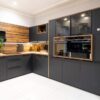 Ex Display Schuller Black Matt Chalet Oak effect Kitchen - 3832685