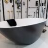 Ex Display Victoria & Albert Black Outer & White Inner Free Standing Bath