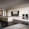 Ex Display Luxury Michele Marcon Botega Celine Corda Stone Matt Lacquered & Walnut Coffee Shaker Kitchen - Fulgor Falmec Siemens Appliances – 20mm Quartzforms Quartz Worktops