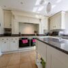 Luxury Smallbone Buttercream Dovetail Shaker Kitchen with Island – Sub Zero Miele Bosch Appliances – Granite Worktops