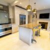 Bespoke Handmade Dovetail Joint Modern Shaker F&B Kitchen & Island with Dresser – Neff Britannia Samsung Bosch Appliances - Marble effect Granite Worktops