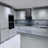 Dove Grey Gloss J Handled Kitchen including Peninsula with Breakfast Bar – Siemens Appliances – Quartz Worktops - 3832734