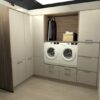 Exhibition Display Nolte Feel Lava Lacquered Laminate - Walnut Cuba Utility Laundry Room