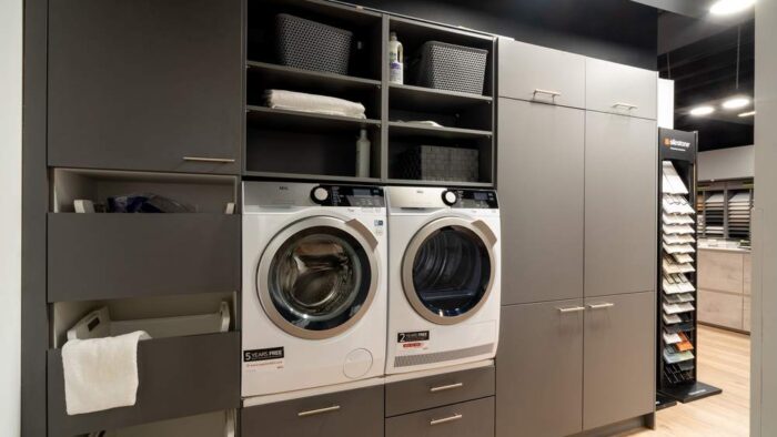 Ex Display Nolte Win Anthracite Soft Close Laundry Utility Area – AEG Appliances