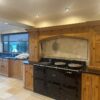 Bespoke Large Wood Dovetail Joint Classic Farmhouse Kitchen and Utility Room – Siemens Miele Appliances – Black Granite Worktops