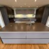 Modern Alno Violet Grey Kitchen with Matching Island – Franke Sink & Swan Neck Tap – Graphite Grey Silestone Worktops - 3832814