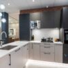 Ex Display Hacker Murkur & Soft Dark Marble and Cashmere Kitchen – Novy Blanco Appliances– Artscut Venantino Quartz Worktops