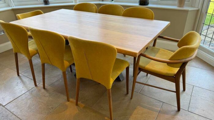 Bontempi Casa Wooden Dining Table and 8 Porada Chairs