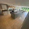 Bespoke Dove Grey Dovetail Joint Shaker Kitchen and Large Island with Wooden Breakfast Table – Quooker Miele Insinkerator Appliances – Granite & Wooden Worktops 3833083