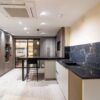 Ex Display Luxury The Wood Works Shinoki Grey Walnut Veneer - Grey Vincenza Oak Kitchen & Peninsula – Chubb Safe Drawer - Drinks Bar - Cearsarstone Black White Veined Worktops