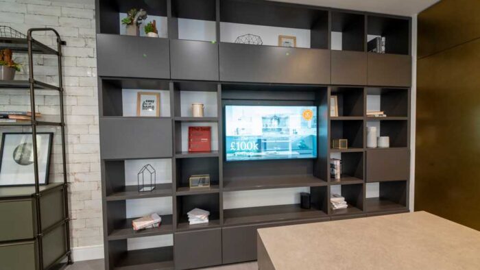 Ex Display Scavolini Fluida Iron Grey Media Wall Unit