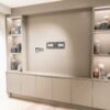 Ex Display The Wood Works Luxury F&B Moles Breath TV Wall Media Unit – LED Warm White Lighting