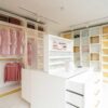 Ex Display The Wood Works Luxury Kronospan White - Brushed Gold Bedroom Dresser & Wardrobe