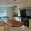 Luxury Bespoke Immaculate Dust Grey Walnut Dovetail Joint Shaker Kitchen & Matching Island & 2 Butler Pantry’s – Fridgemaster Bosch Appliances - Black Granite & Wooden Worktops